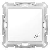 Выключатель Schneider Electric Sedna, кнопка "звонок" IP44 белая