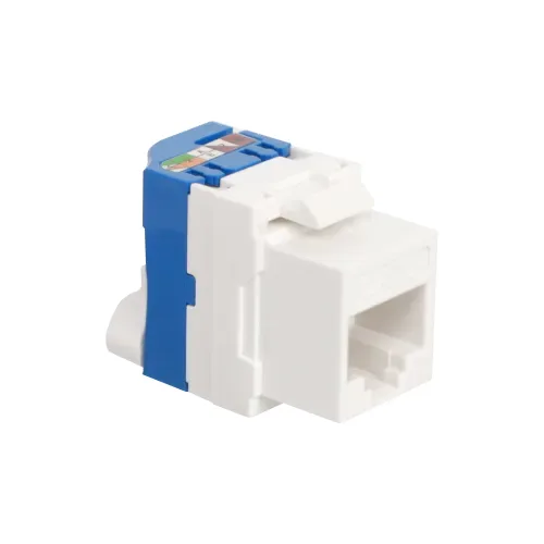Модуль Keystone Toolless RJ45, cat. 6, UTP, 180 град., белый