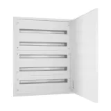 EMFF5 165W, Щит встраиваемый металлический, 5 рядов, 165 мод., белая дверь, IP30