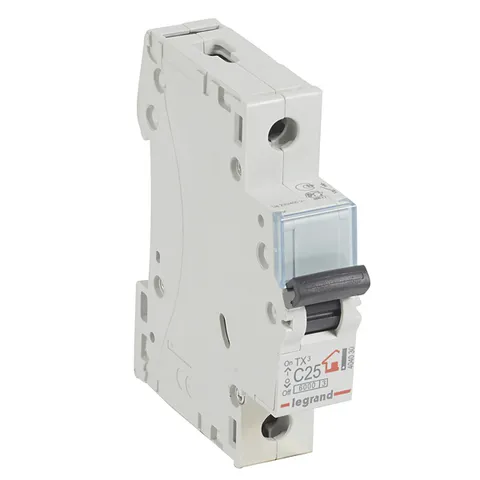 Авт. выключатель TX3, 1P, 25A, хар-ка C, 6kA, 1M
