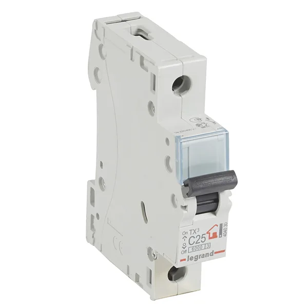 Авт. выключатель TX3, 1P, 25A, хар-ка C, 6kA, 1M