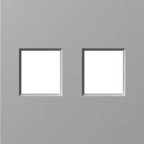 Накладка 2-я для розеток RJ45, TV, SAT, матовый серый, серия A07