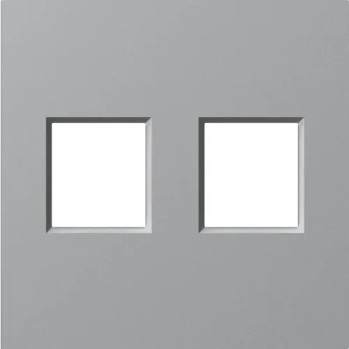 Накладка 2-я для розеток RJ45, TV, SAT, матовый серый, серия A07