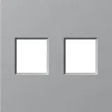 Накладка 2-я для розеток RJ45, TV, SAT, матовый серый, серия A07