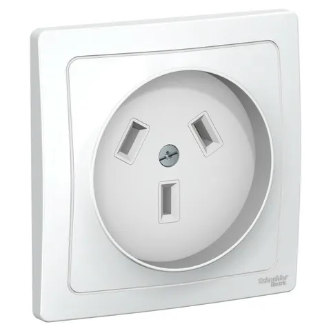 Розетка Systeme Electric Blanca, скрытой установки силовая 2Р+N, 32А, 250В, белый