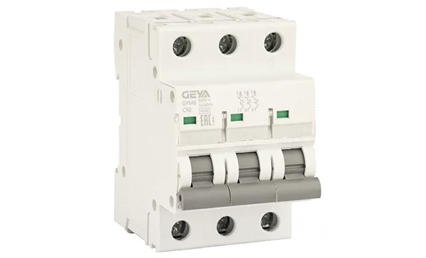 Авт. выключатель GYM8-3P-50C, 3P, 50A, хар-ка C, 4,5kA, 3M