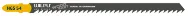 Пилки для лобзика HGS 54, 5 шт.упак., 180x7,8x1,27 мм - 4 tpi - HCS WILPU (аналог BOSCH T744D)