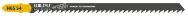 Пилки для лобзика HGS 54, 5 шт.упак., 180x7,8x1,27 мм - 4 tpi - HCS WILPU (аналог BOSCH T744D)
