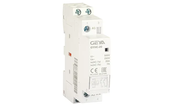 Контактор модульный GYHC-2P, 20A, 2NO, 230VAC, 1M