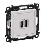 Valena Life - Зарядное устройство с двумя USB-разъемами, 240В/5В, 1500мА, белый (инд. упаковка)