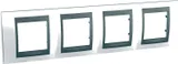 Рамка Schneider Electric Unica, Х4, нордик/граф