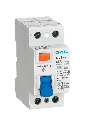 ВДТ (УЗО) NL1-63 2P 25А 30мА 6кА тип A-SI AX (R)