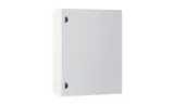 Щит моноблочный 600x600x300мм (ВxШxГ) с монтажной панелью, RAL7035, IP66