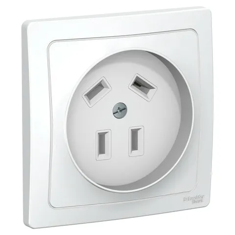 Розетка Systeme Electric Blanca, скрытой установки силовая 3Р+N, 32А, 400В, белый