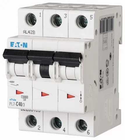 Авт. выключатель PL7-C40/3, 3P, 40A, хар-ка C, 10kA, 3M