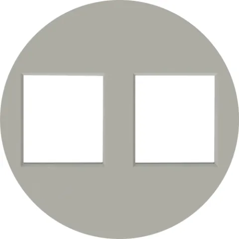 Накладка 2-я для розеток RJ45, TV, SAT, матовый кашемир, серия D16