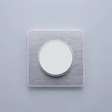 Рамка 1-постовая Schneider Electric Odace S52P802J, полированный алюминий/белый