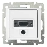 Valena - Розетка HD 15 + гнездо диам. 3,5 мм., белая