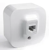 Quteo - Розетка 1хRJ-45 5E UTP (белый)