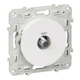 Розетка ТВ Schneider Electric Odace, SAT, белая