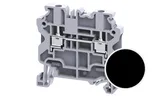 Клемма проходная CY2.5BK /5x50mm, винтовая, 2 присоед., 2,5(max 4)mm2, 24A, 1000V, черная
