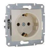 Розетка Schneider Electric Sedna, с/з б/ш, бежевый