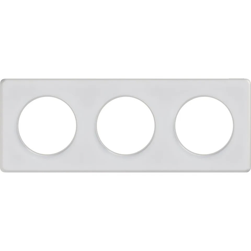 Рамка 3-постовая Schneider Electric Odace S52P806R, прозрачный белый