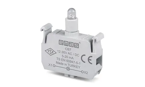 Блок индикатора, синий, LED, 12_30VAC/DC, монтаж на адаптер для CP/CM серий